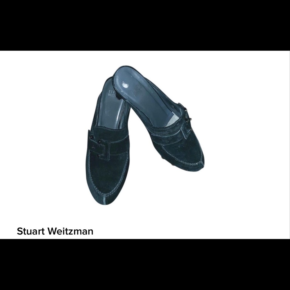 🌸🌸NEW🌸S. WEITZMAN🌸BLACK STUDDED MULES🌸